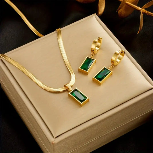 Lunara™ | 18K Gold Jewelry Set