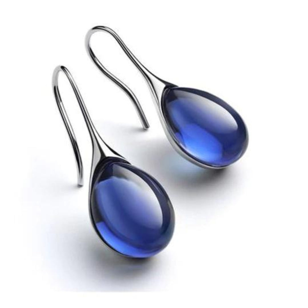 Radiant - Crystal Drop-Shaped Earrings