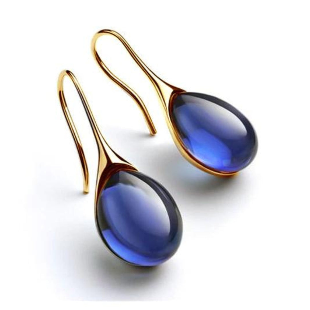 Radiant - Crystal Drop-Shaped Earrings