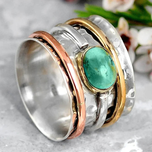 Coco - Vintage Ring in Turquoise Color
