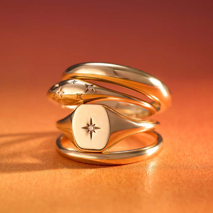 Dome™ | 14K Gold Diamond Ring