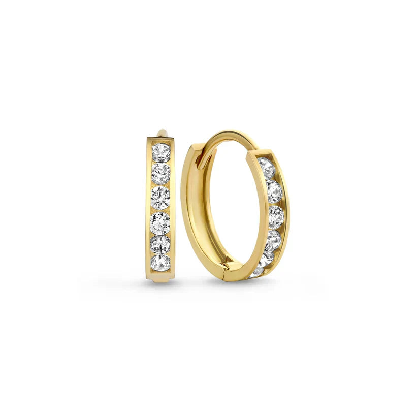 Brillane™ | 14K Gold Stone Earrings Set
