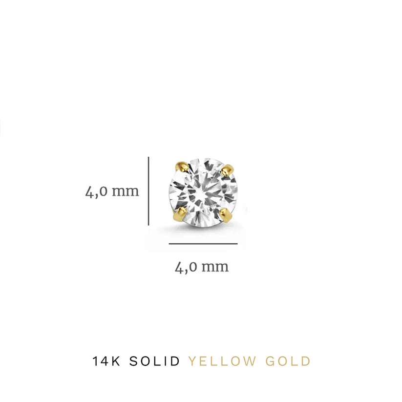 Brillane™ | 14K Gold Stone Earrings Set