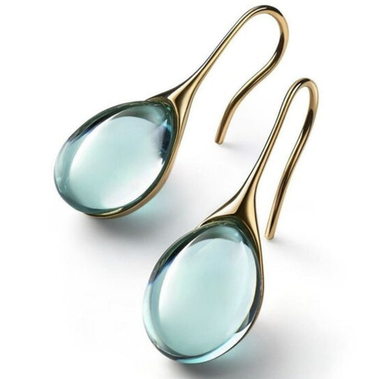 Radiant - Crystal Drop-Shaped Earrings