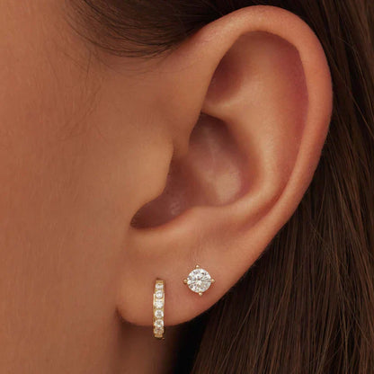 Brillane™ | 14K Gold Stone Earrings Set