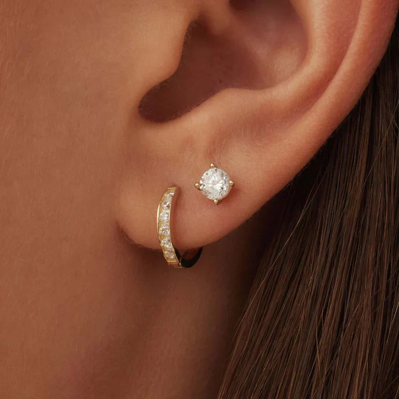 Brillane™ | 14K Gold Stone Earrings Set