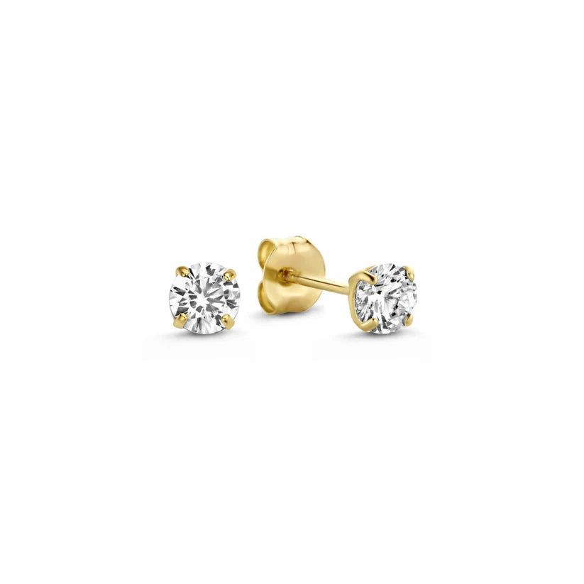 Brillane™ | 14K Gold Stone Earrings Set