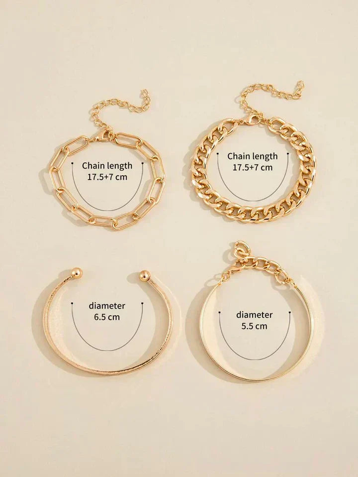 Elan™ | 18K Gold Bracelet Set